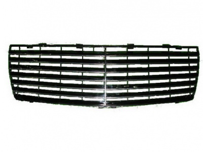 Mercedes S W140 (92-99) решетка радиатора черная, дизайн "Авангард", вставка, 13 ламелей